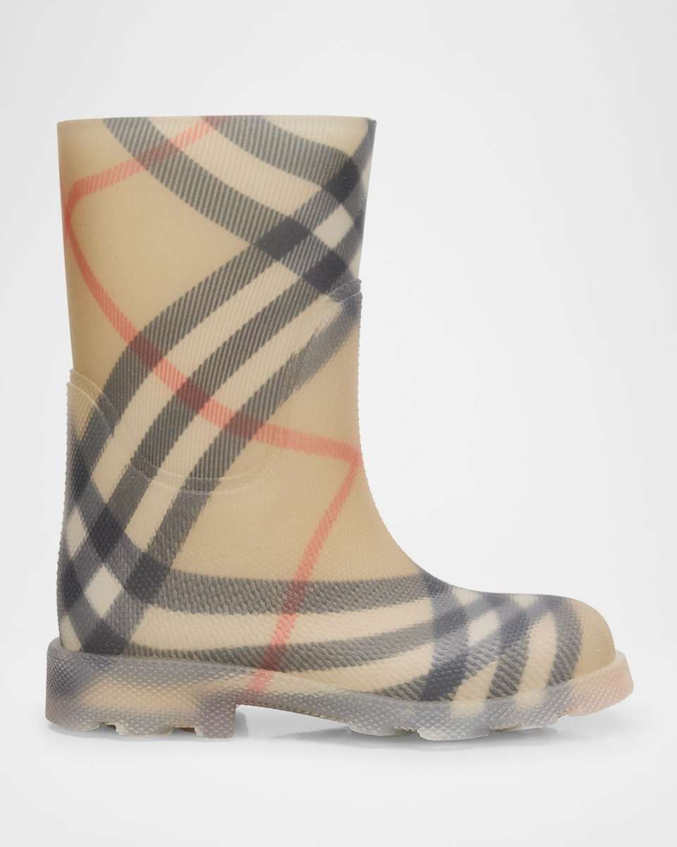 Kid's Marsh Check Rain Boots, Toddler/